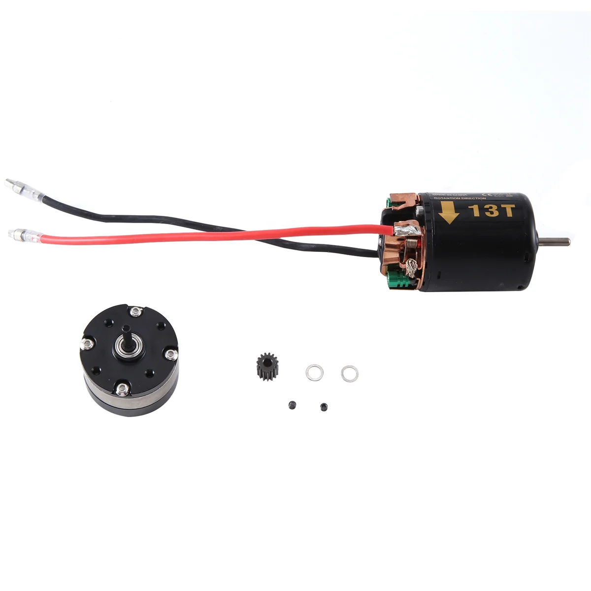 RCXAZ 540 Brushed Motor and 1: 4.2 Ratio Reducer Planetary Gearbox for 1/10 RC Crawler Car Axial SCX10 TRAXXAS TRX4, 13T