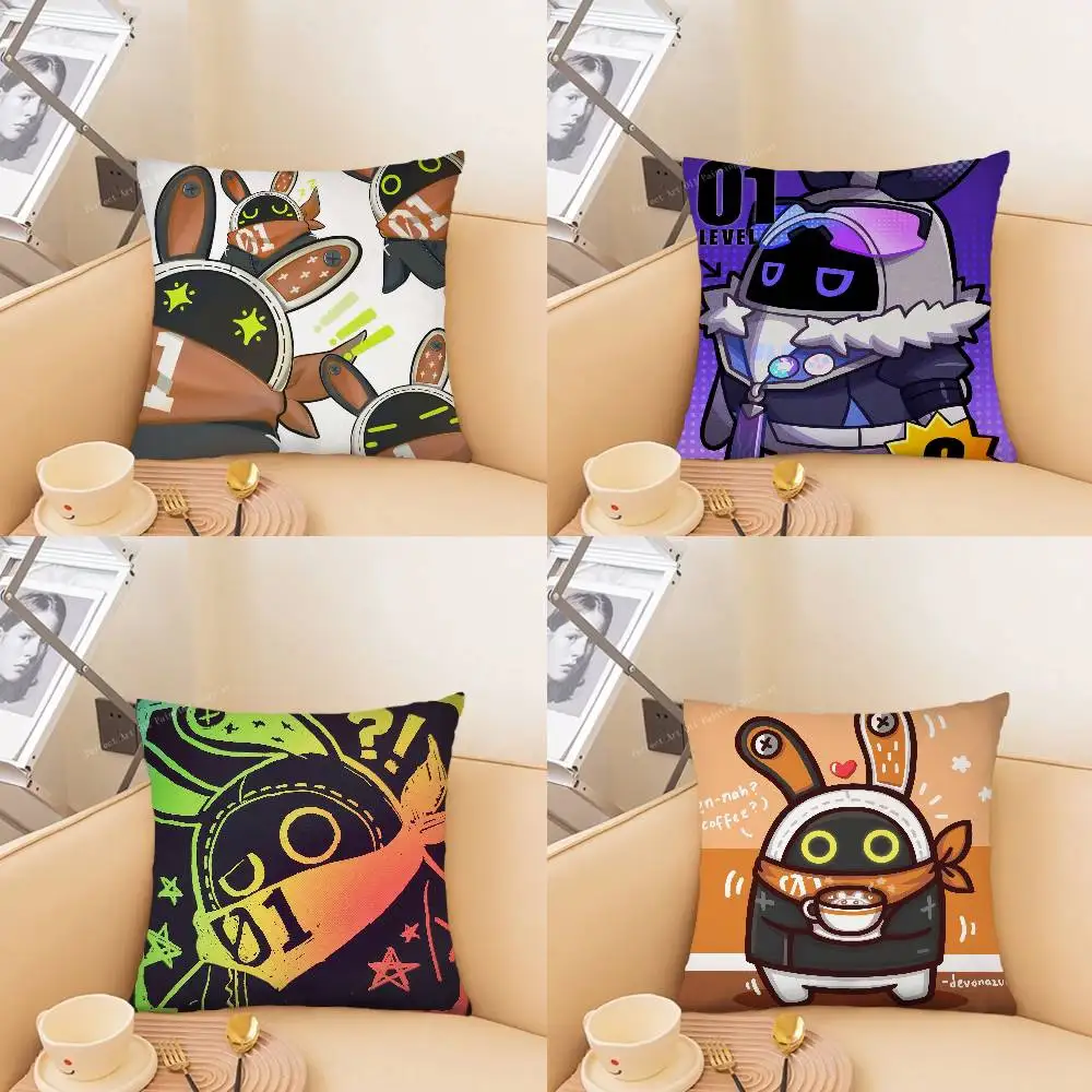Bangboo Animated Game Zenless Zone Zero Pillow Case Fashion Square Pillowcase Bedroom Sofa Room Ins Decoration Leisure