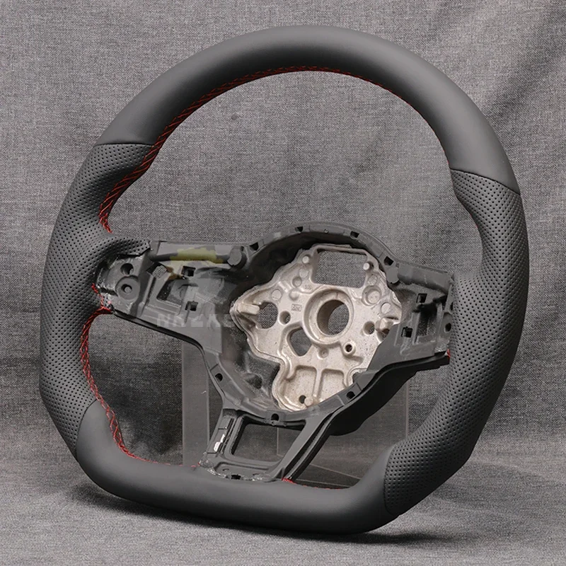 Steering Wheel For Golf 7 7.5 GTI MK7 Is Made Of Genuine Leather Material And Can Be Equipped With Shift Paddles Car Accessories