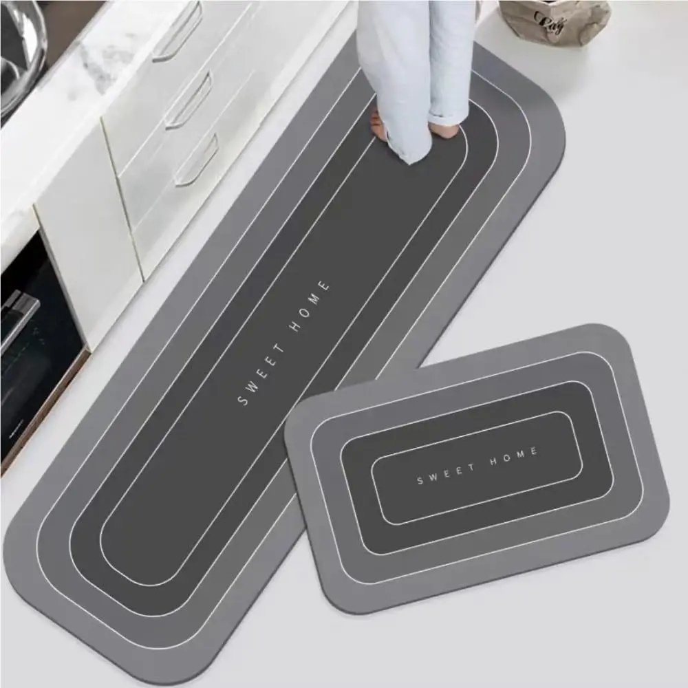 

vikama 2PCS Kitchen Hallway Runner Rugs Absorbent Washable Floor Mats Waterproof Household Mats Kitchen Entry Home Decoration
