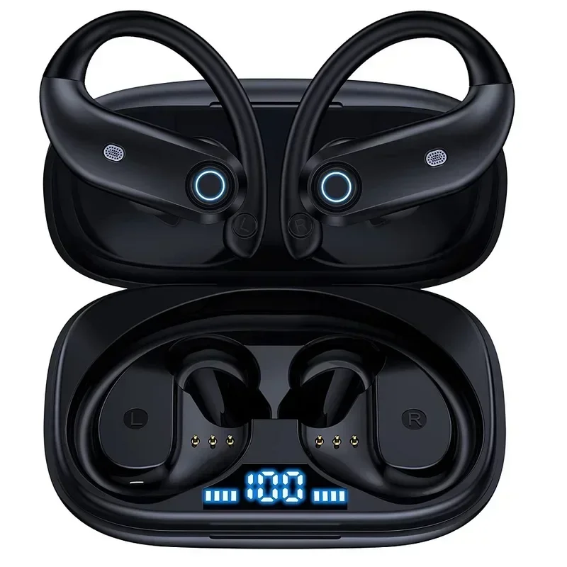 

Bluetooth Headphones, Wireless Sports Earbuds Waterproof with Mic, Stereo in-Ear Earphones,Noise Cancelling Headsets for Running