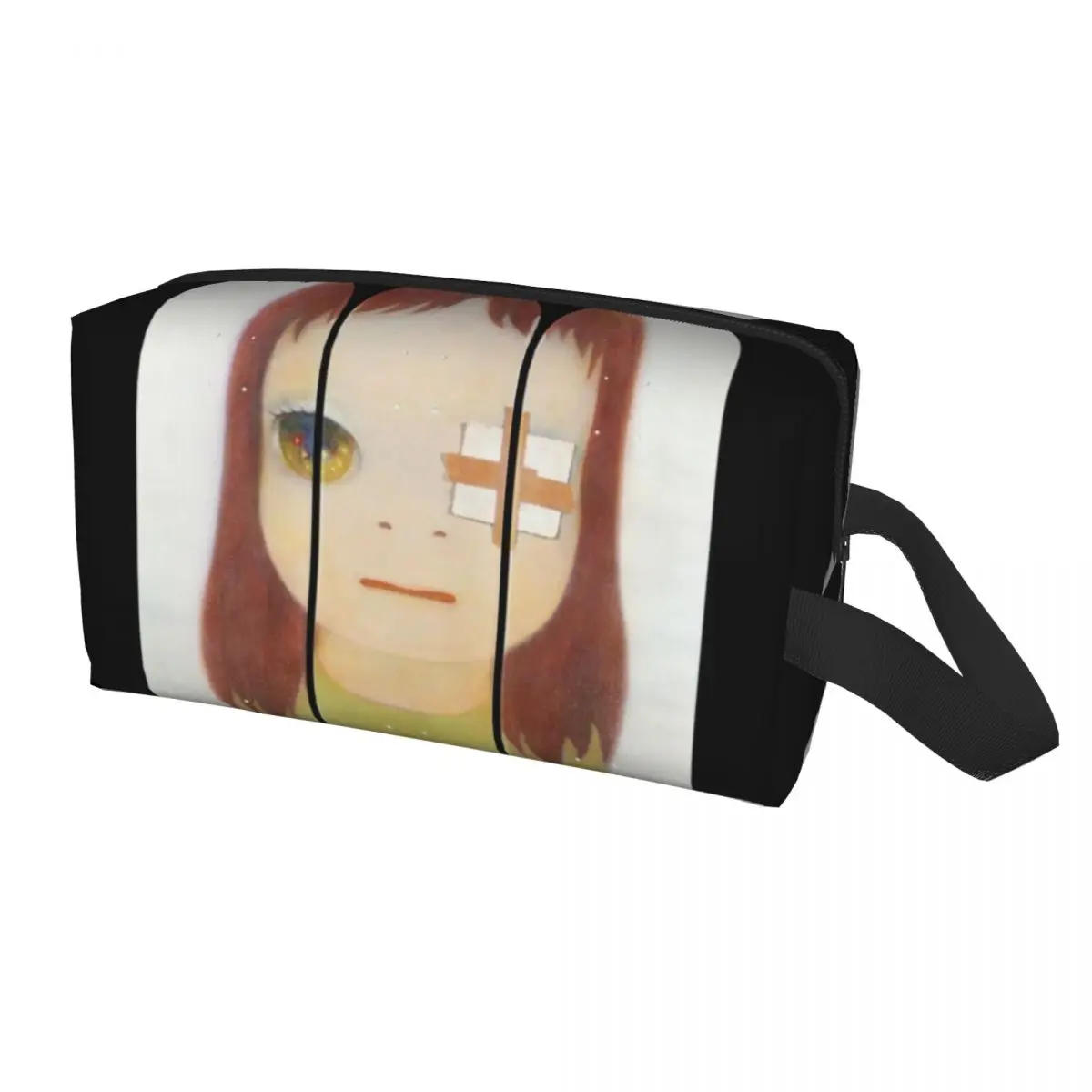 Kawaii Yoshitomo Nara Japanese Manga Anime Travel Toiletry Bag Women Cosmetic Makeup Organizer Beauty Storage Dopp Kit - view 4