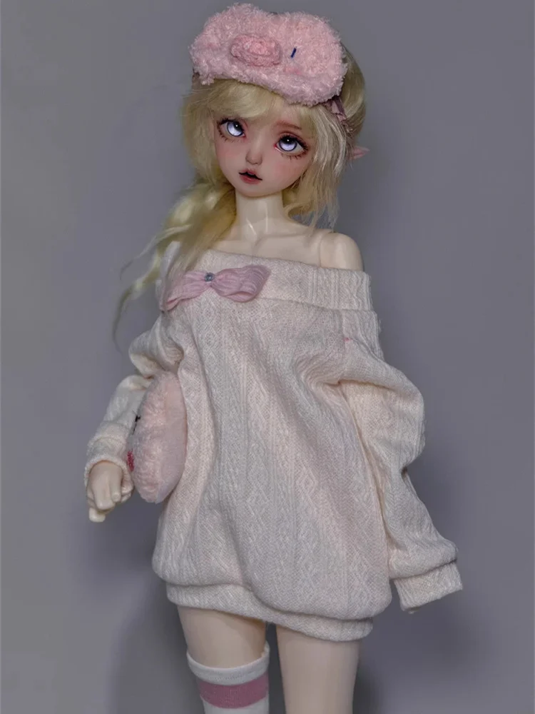 

BJD Doll Clothes Sweater For 1/4 MSD MDD Dolls Sweet Sweater Socks Eyeshade Doll Clothing Accessories