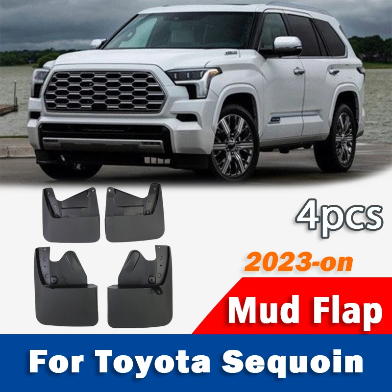

4x For sequoin Mudflaps Mudguards Car Accessories Auto Styline Splash Guard Fender Toyota Sequoin Mud Flaps 2023 2024 2025 2026