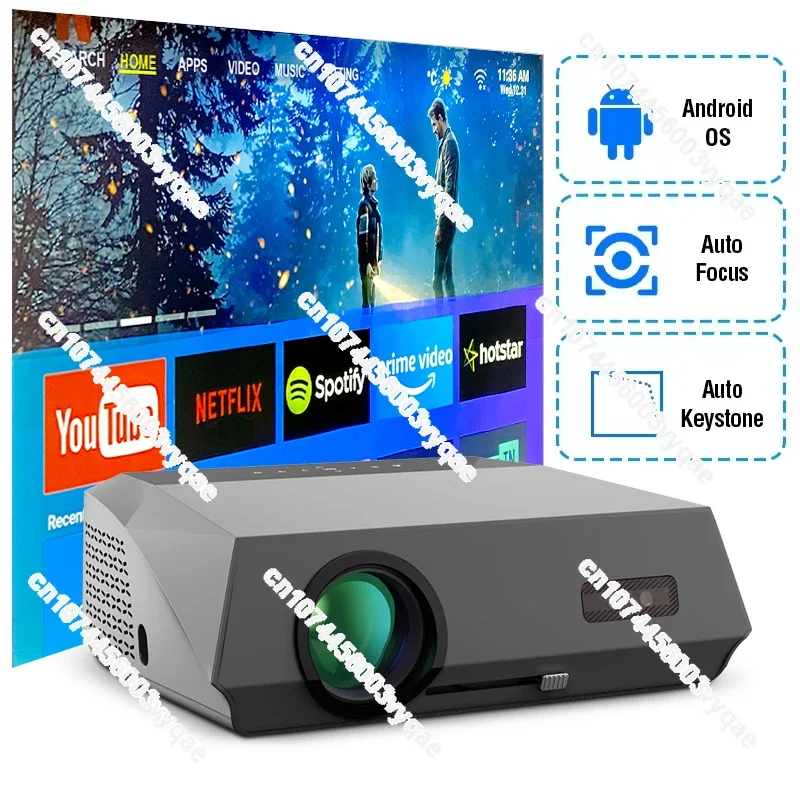 A10Q WIFI 1080P LCD LED Projector 4K Autofocus Outdoor Video Movie Business Tablet Projectors For Office