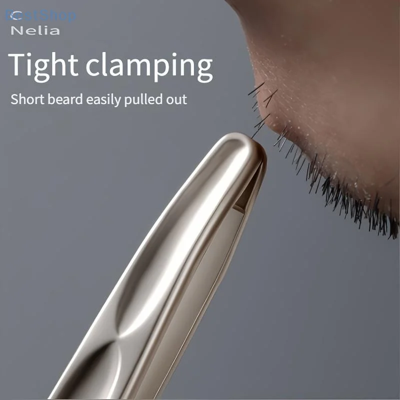 

Premium Round Head Tweezers For Eyebrow & Facial Hair Removal Seamless Clips, Short Hair Precision Easy Combing For Eyebrows