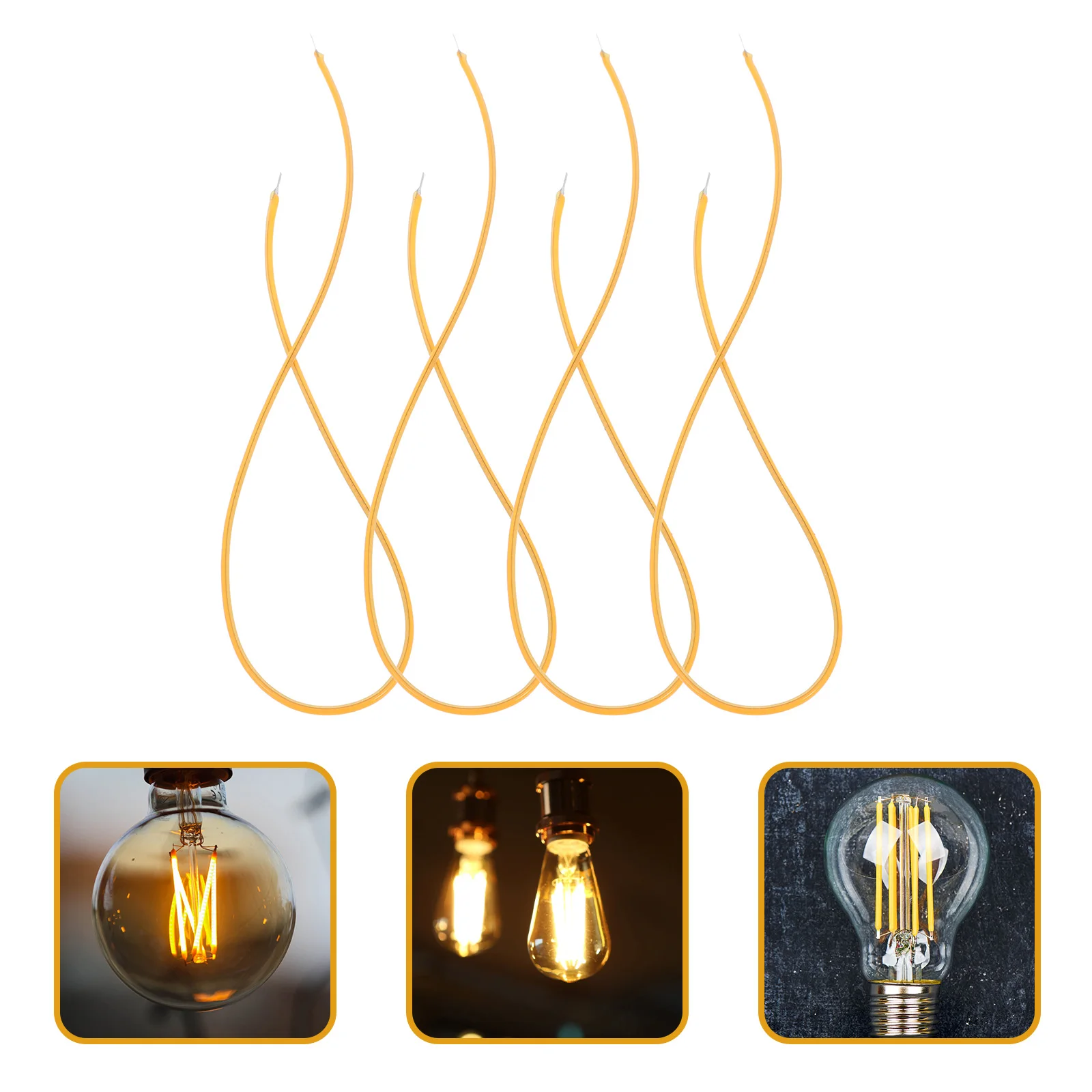 

Flexible LED Filament Bulb Light Fixture Parts Repair Diode for Home Decor Romantic Atmosphere Small Compact Size Easy Carry 12V