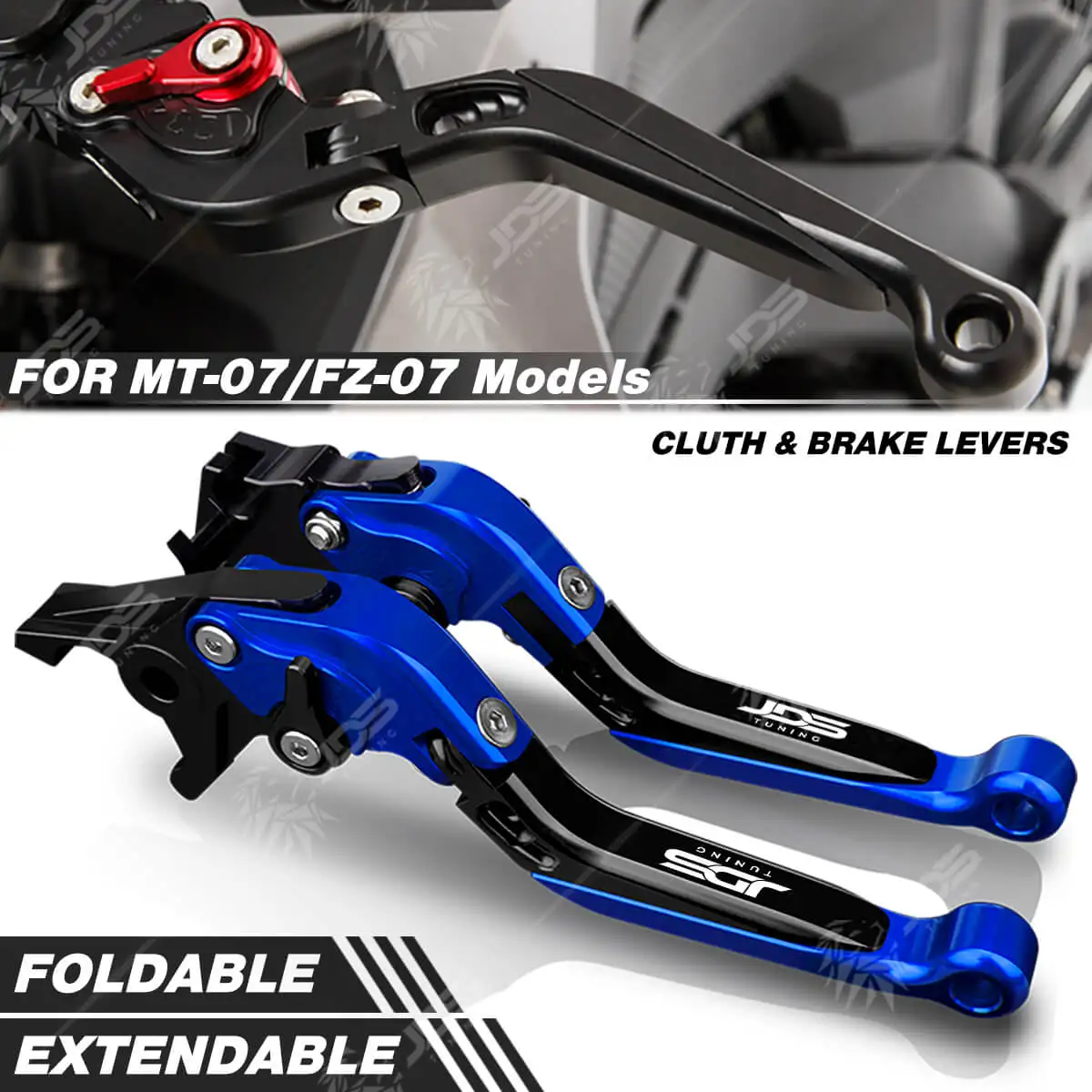 For Yamaha MT07/FZ07/MT 07/FZ 07 Clutch Lever Brake Lever Set Foldable Adjustable Handle Levers Motorcycle Accessories Parts