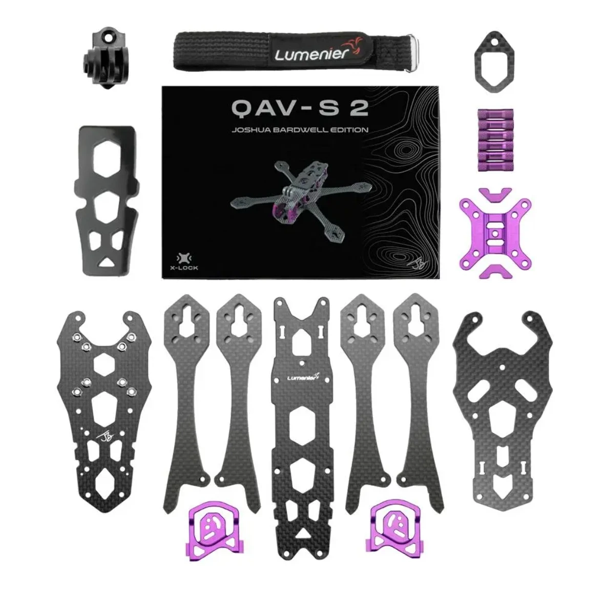 طقم إطارات Lumenier QAV-S 2 Joshua Bardwell SE مقاس 5 بوصات