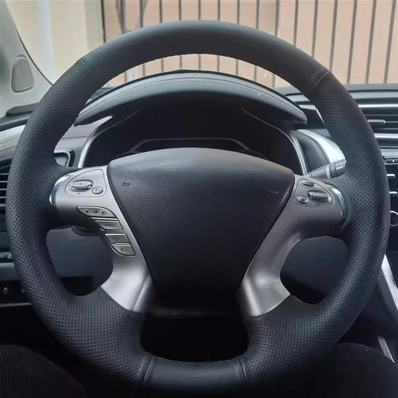 

Braid Car Steering Wheel Cover For Infiniti M M30 M35 M37 M56 M30d M35h Nissan Murano 2010-2021 Steering Wrap Car Accessories