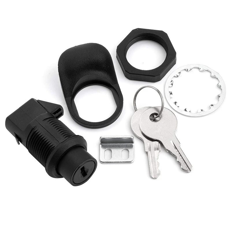 4 Set Locking Push Button Latch For Marine Boat Radio Box, Tool Box, Electronic Box, Motorcycle Glove Box Lock.