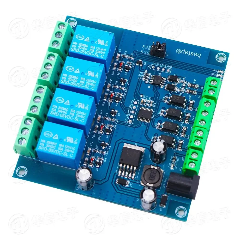 5pcs/lot Modbus RTU7-24V Single/Multiple Channel Relay Module TTL Anti Reverse Connection Supports RS485/RS232