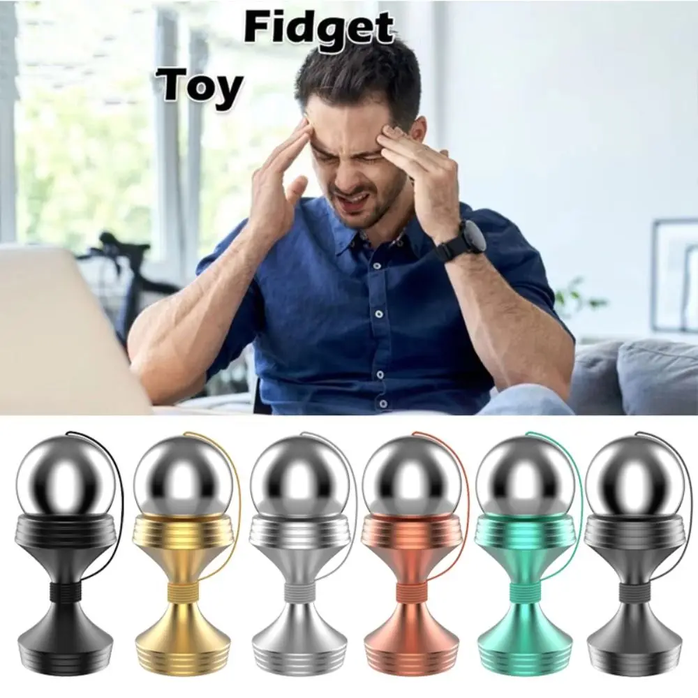 

Aluminium Alloy Heavy Fidget Ball Cool Gadgets Skill Metal Fingertip Ball Interesting Manual Spinner Fingertip Toy