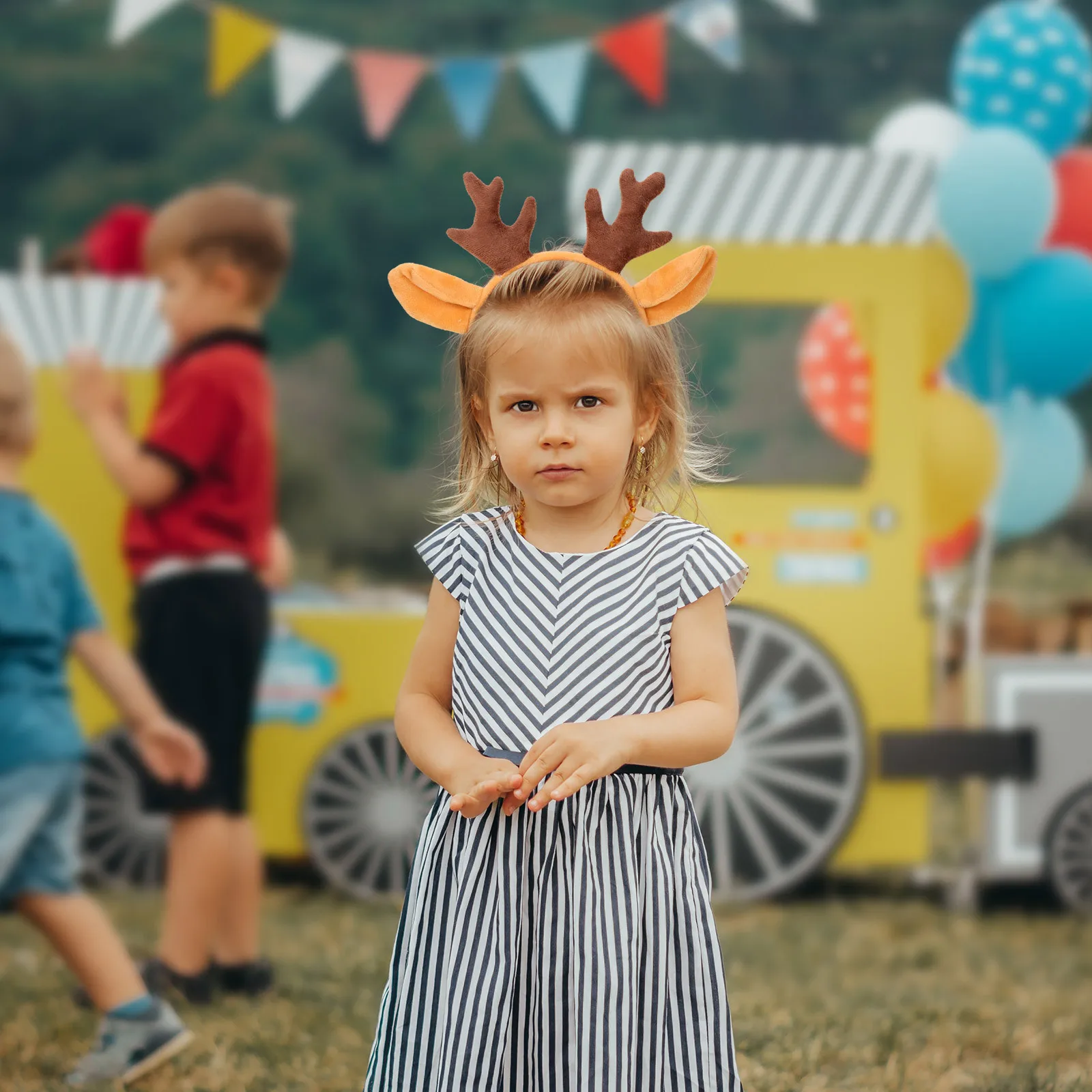 

Christmas Antler Headband Reindeer Hair Clasp Xmas Party Celebration Headdress Holiday Party Supplies Antler Headband