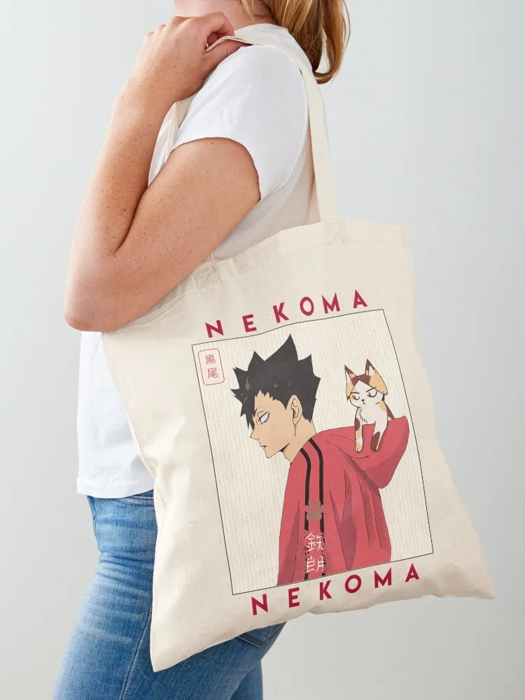 

kuroo tetsuro Tote Bag reusable grocery bags tote bag canvas Women's handbag shopping bags foldable