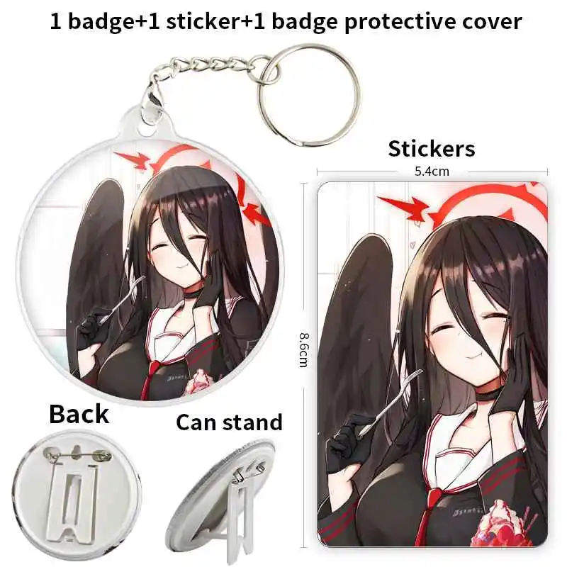 Hanekawa Hasumi Character Anime Game Badge Brooch anchor Peripherals Pin Lapel Personalized Cartoon Backpack Decoration Pendant