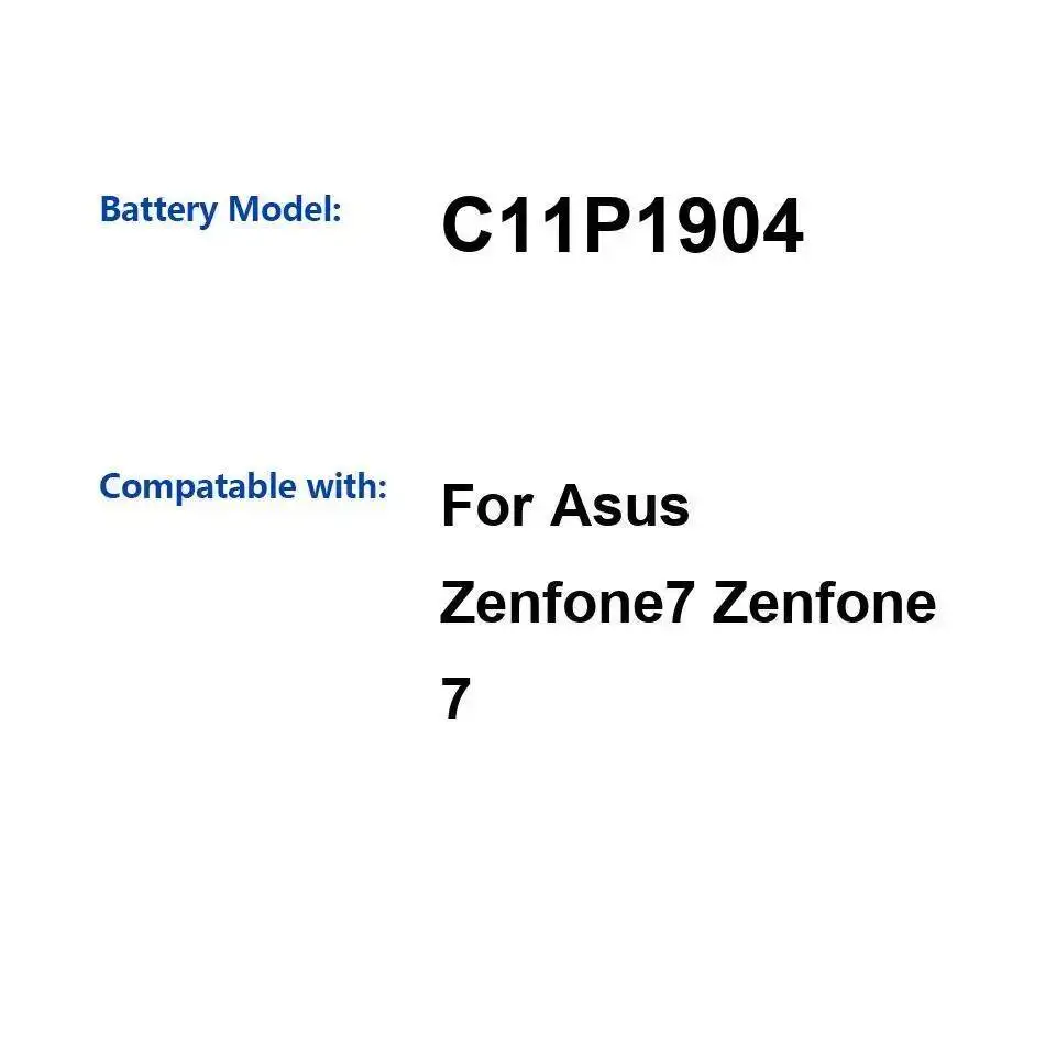 

C11P1904 для Asus Zenfone 7 5000 мАч, хорошая низкотемпературная батарея для мобильного телефона, высокая