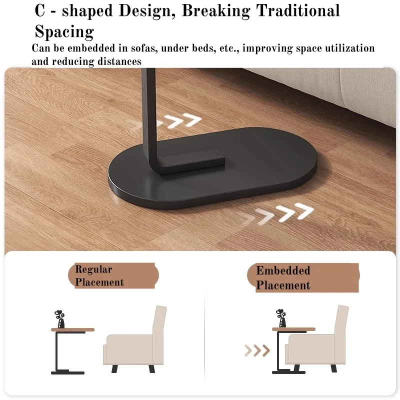 Portable Adjustable Folding Side Table/Laptop Desk, for Home Office, Coffee Table, Bedside Sofa, Office Reception Area, Mother's image 4