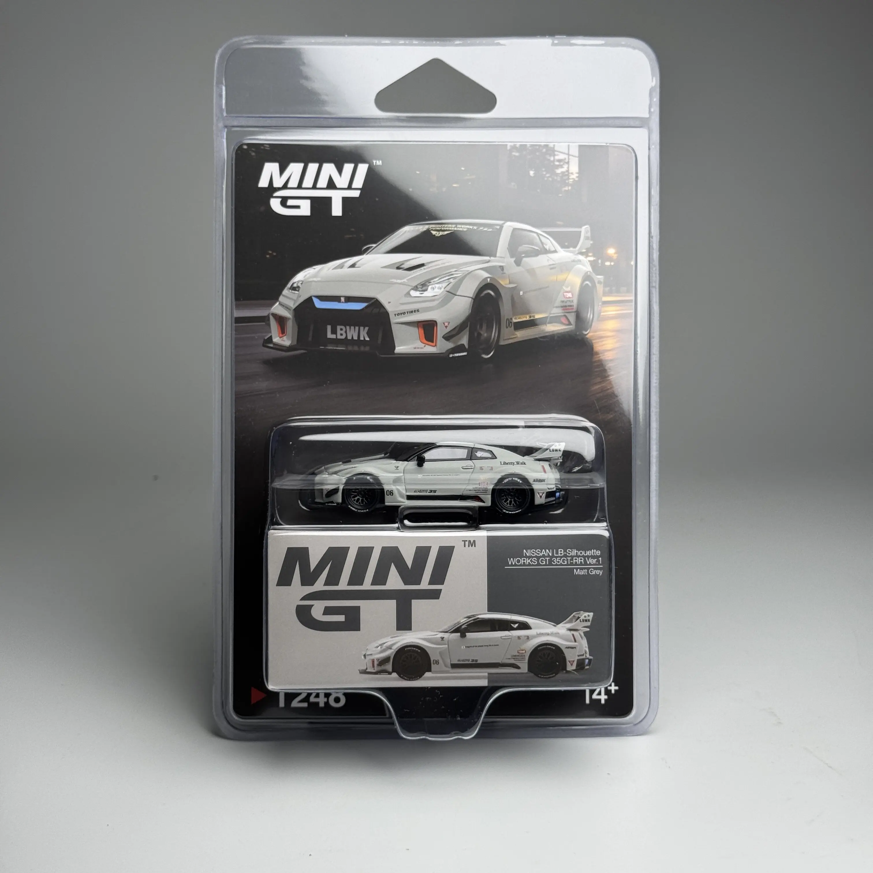 In Stock 1: 64 New Product #1248 LB GTR R35 Grey Alloy Die-Cast Static Car Model, Limited Edition,Gift,High-end Decorative Piece