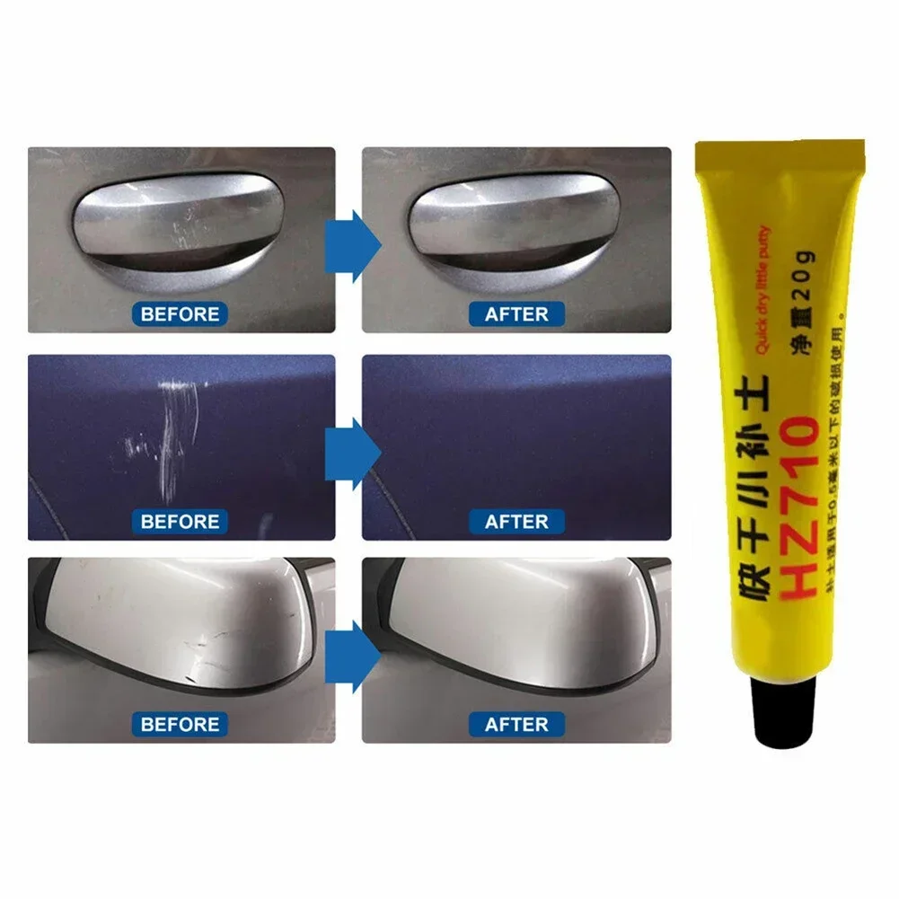 20g Car Fiberglass Boat Repair Paste Quick-drying Putty Paint Repair Repairing Scratch Gray Paint Agent Eye-filling