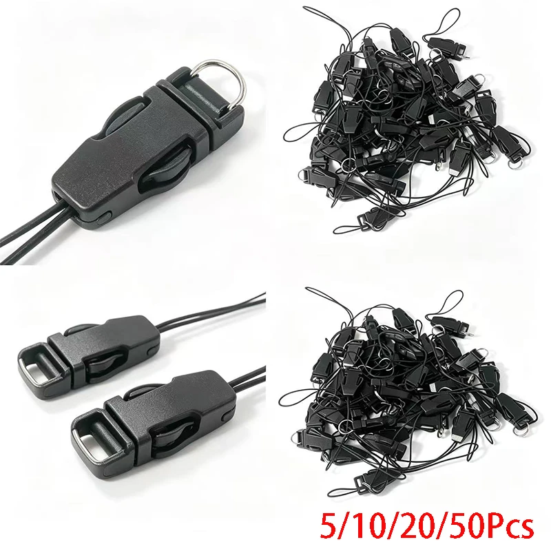 5/10/20pcs Detachable Buckle For Lanyard Worker Tag ID Card Holder Lanyard Accessories Camera Shoulder Strap Lanyard Wholesale