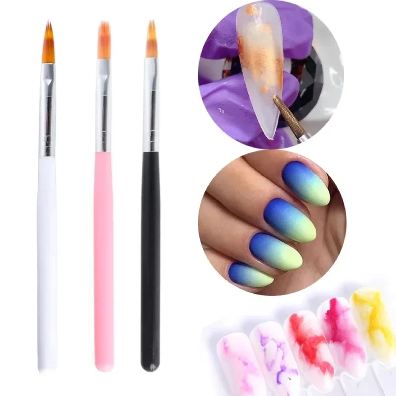 

1pc Nail Art Brush Gel Polish Painting Tool for Nails Gradient Drawing Decoration Pen Professional Manicure Accessories