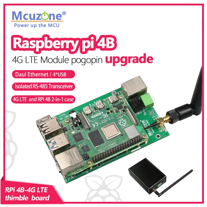 

RPi 4B-4G LTE expansion board,USB HUB,HUAWEI ME909S-821AP V2,CAT4 free driver,CASE,Qualcomm GPS RS485