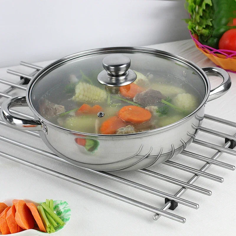 New 304 Stainless Steel Steamer 2/3 Layer Thicken Steamer Pot Soup Boiler Hot Pot Kitchen Cookware Factory Wholesale Hot