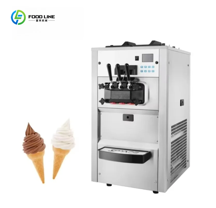 CE ETL Table Top Commercial Self Service Ice Cream Maker High Output for Shop Custom