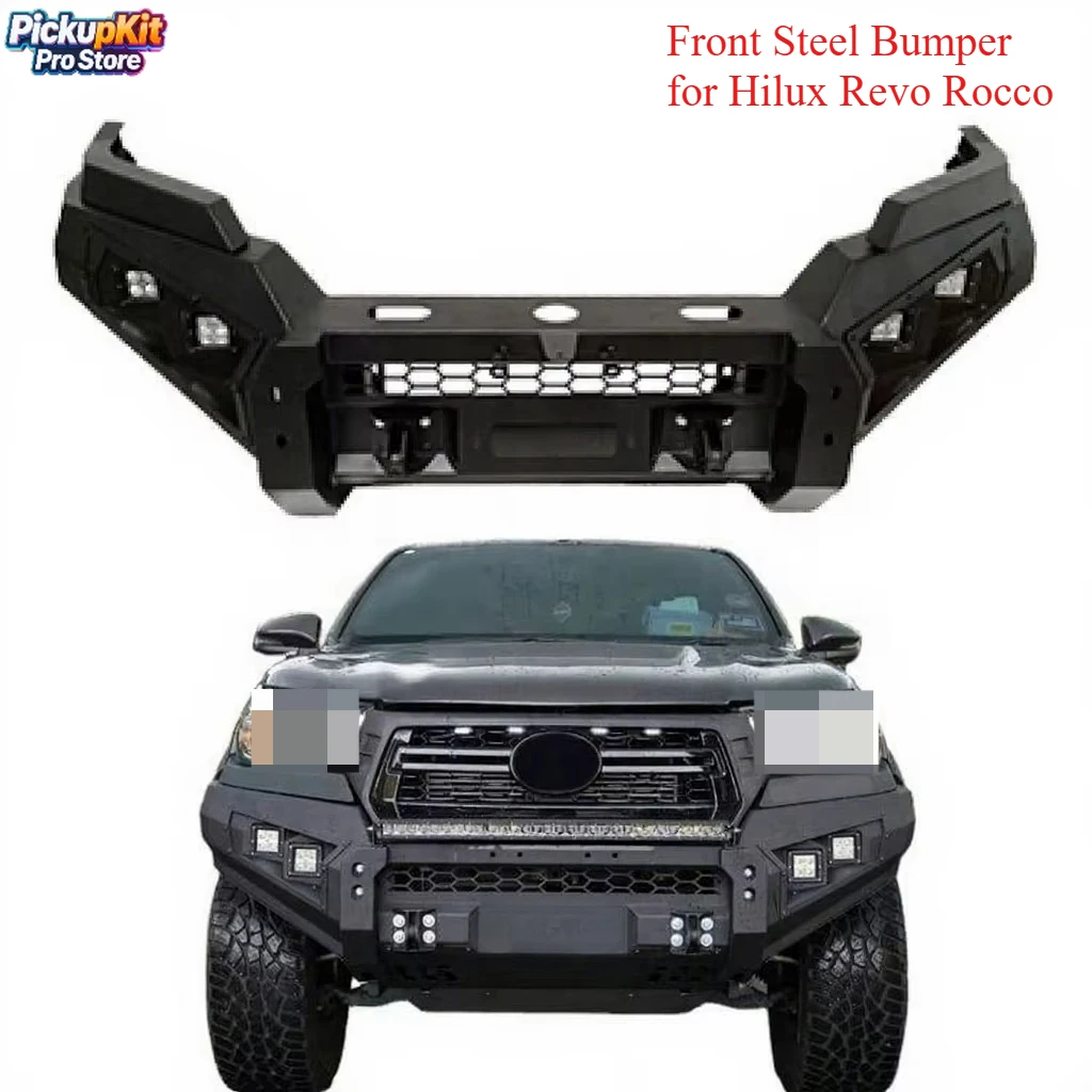 

Car Accessories Front Steel Bumper Bull Bar Bullbar for Hilux Revo Rocco Fortuner 4x4 Pickup 2015-2021