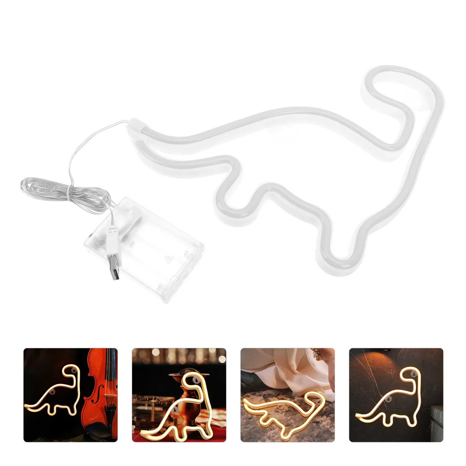 

1Set Dinosaur LED Neon Light Night Lamp Creative Neon Sign for Home Bar Restaurant Decoration Dinosaur LED Lamp