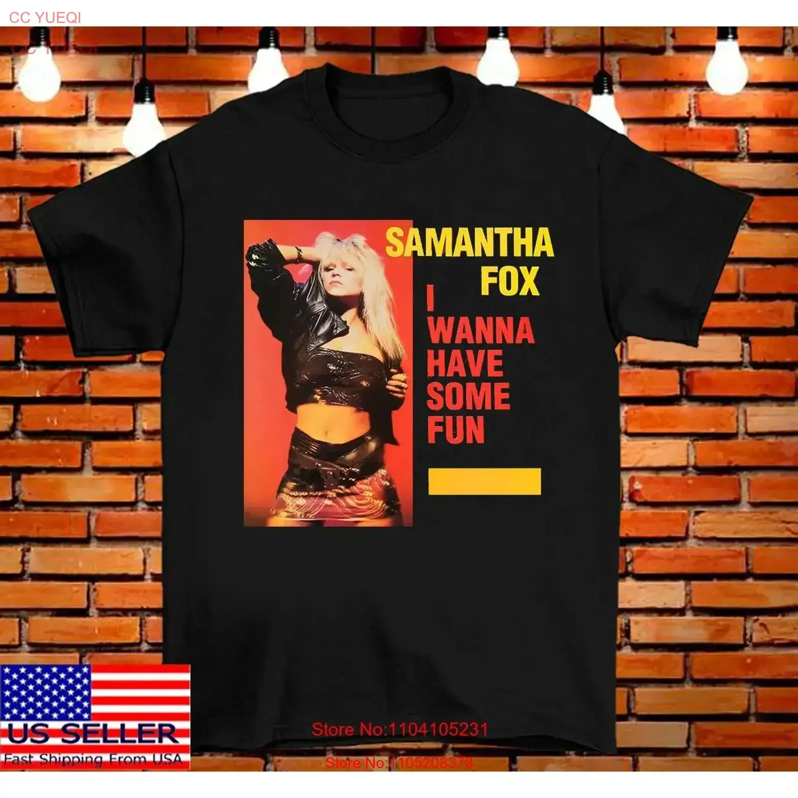 Samantha Fox I Wanna Have Some Fun Cotton Classic T shirt All Sizes vintage Washed Comfortable Unisex graphic Versatile Casual