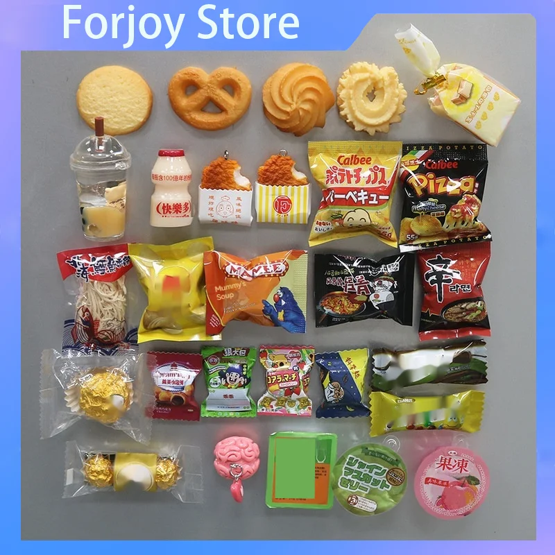 Imán Decorativo para Refrigerador con Simulación de Pequeños Bocadillos, Estilo Coreano, Lindo e Interesante, Regalo