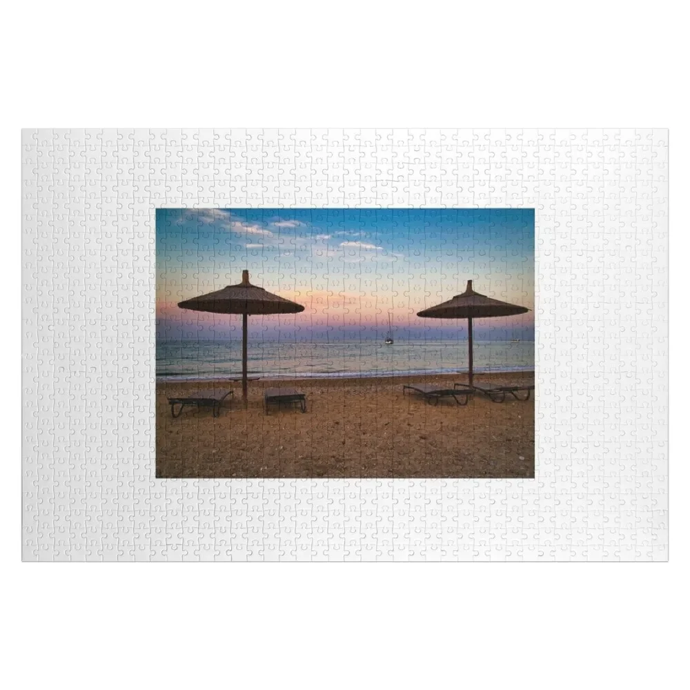 

Sunset at Skala, Kefalonia island. Greece Jigsaw Puzzle Woods For Adults Custom Personalised Personalized Gift Ideas Puzzle