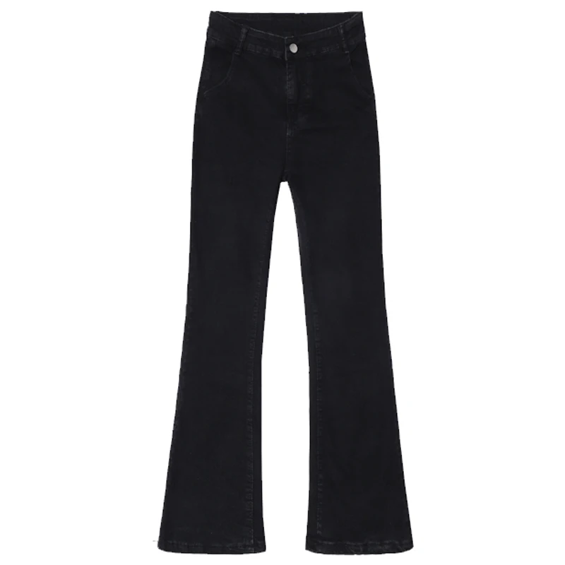 High Waist Bla Bell Bot Jeans Women's Elastic Slimming Long Trousers Trendy Cotton Stretch Denim Anti-Wrinkle Winter Fas...