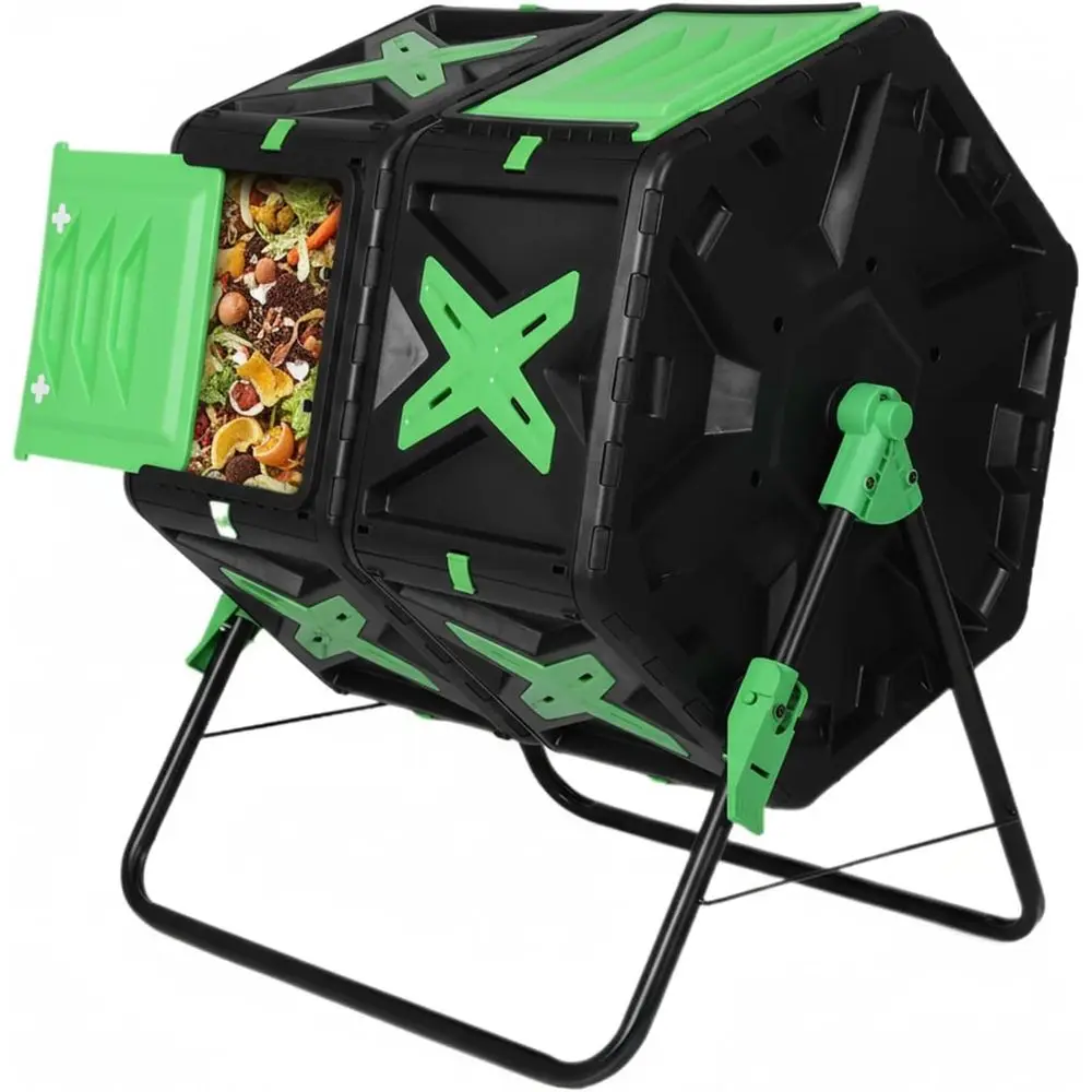 

Двухкамерный уличный композитор длиной 140 л с быстрой сборкой и раздвижной дверью для эффективной переработки садовых отходов