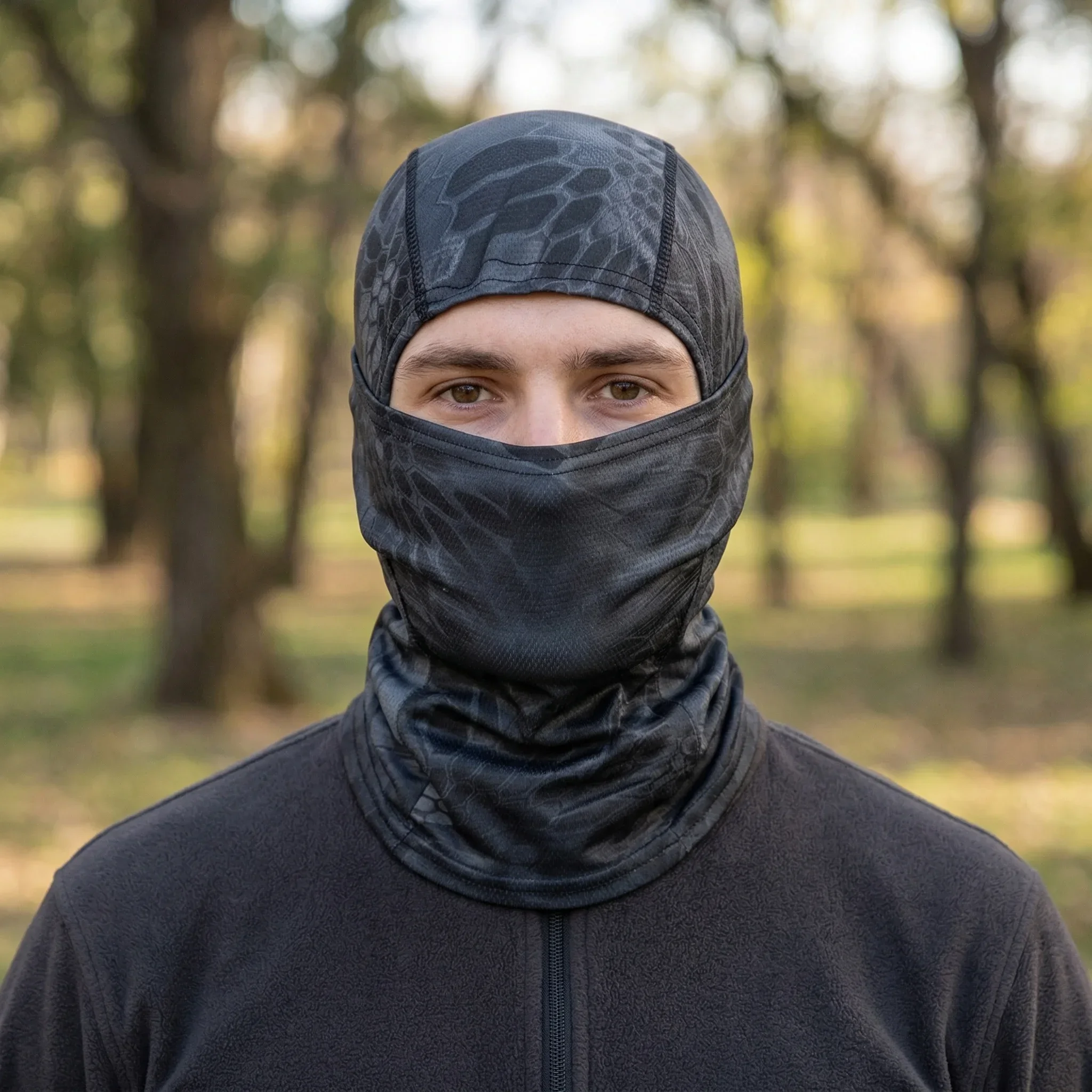 Sommerliche, elastische, atmungsaktive Sturmhaube für Damen und Herren, Sonnenschutz, Fahrrad-Vollgesichtsmaske, Schal zum Wandern, Angeln, Skifahren – Detail 14