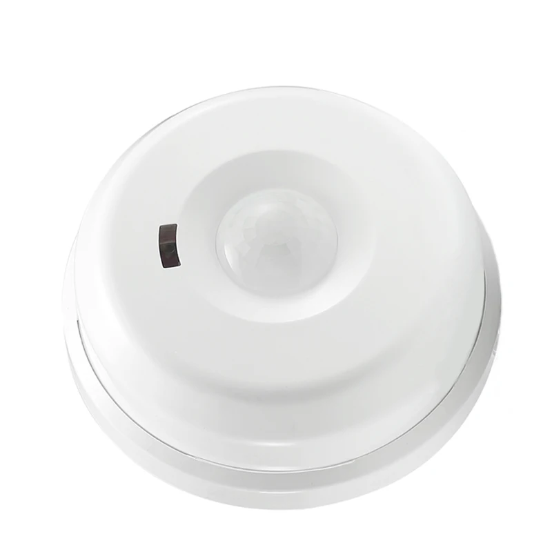 Montaje en techo Detección de 360 grados Sensor de movimiento con cable PIR Tech Anti-mascotas Anti-manipulación con salida de alarma NO/NC para sistema de alarma
