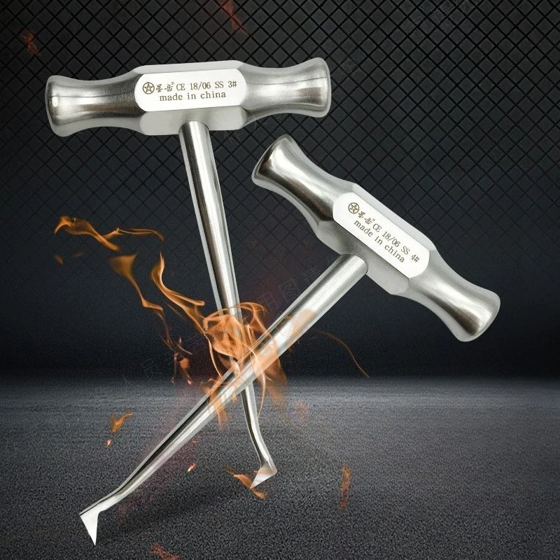 1Pcs Lab Stainless Steel Tool, Triangular Nail Tool s