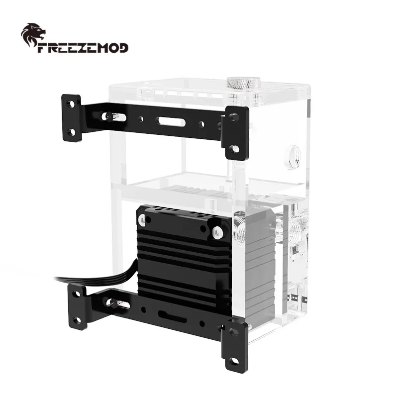 

FREEZEMOD Выпуклый монтажный кронштейн для настенного крепления насоса/бачка/ряда радиатора, алюминиевый сплав