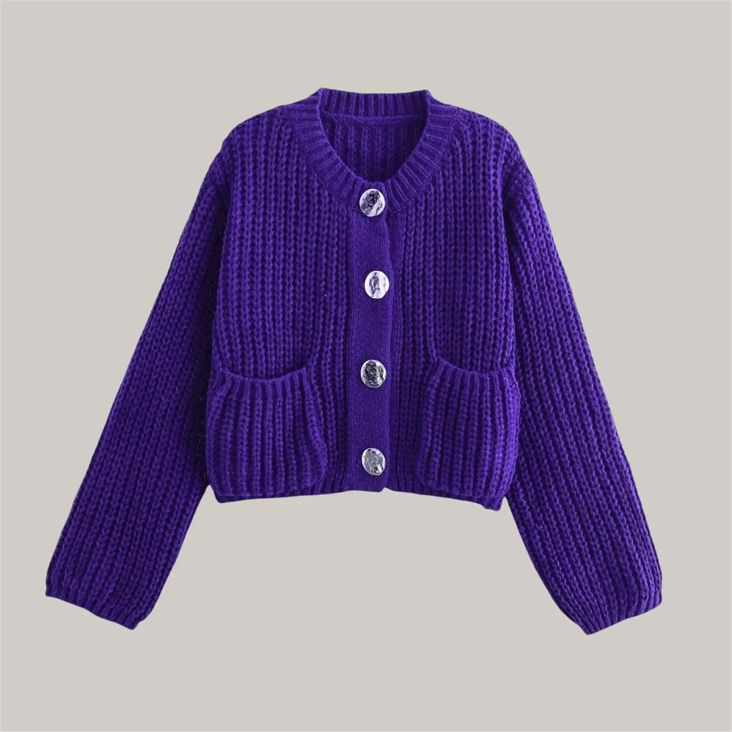 Cardigan tricoté pour femme, manteau Long Sve avec bouilloires et boutons, pull Faionable pour femme, automne et hiver