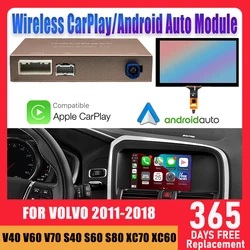 Módulo inalámbrico Apple Carplay Car AI Box Android Auto para Volvo XC60 XC70 XC90 S60 S80 S90 V60 V70 V40 Mirror Link decodificador