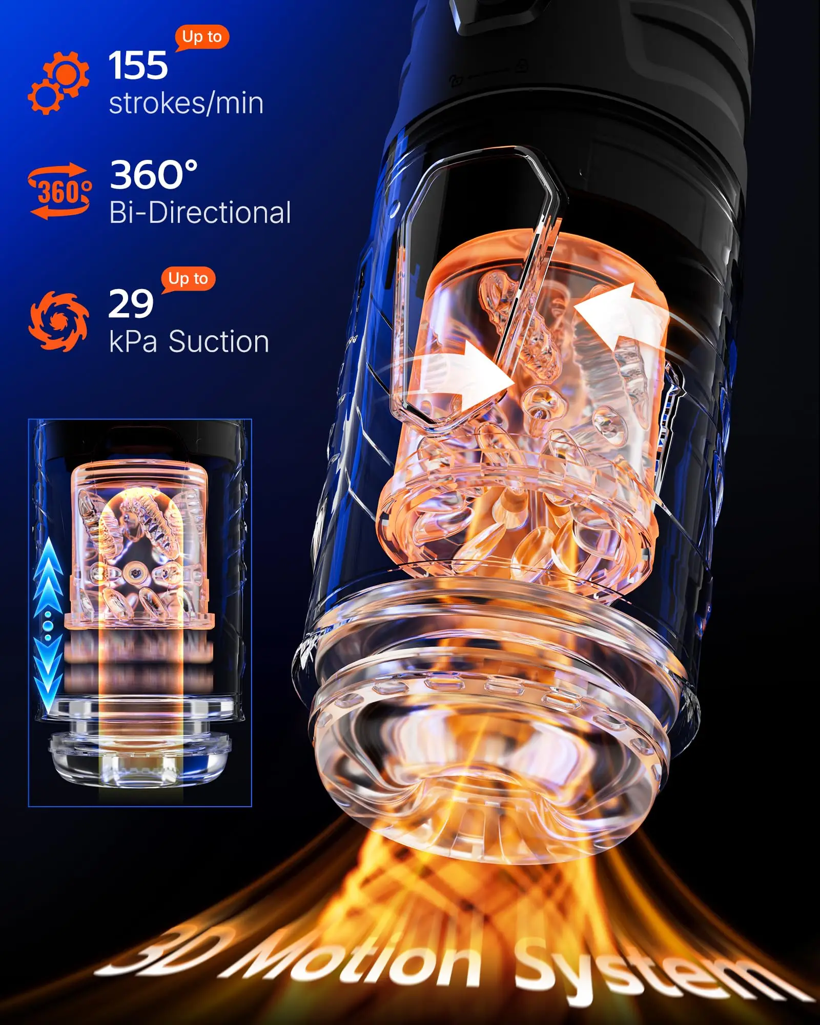 Automatic Rotating Vibrating Male Masturbator Penis Pump Thrusting Suction AI Sync Sex Machine LCD Pocket Pussy Sex Toys for Men