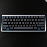 143 Keys BOB Minimalist Black Japanese Keycaps Cherry Profile Dye Sub PBT Mechanical Keyboard AULA F75 Ajazz AK820 Pro GK61