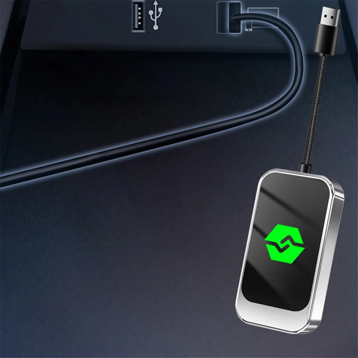 ABJG-2-In-1 Wireless Carplay Android Auto محول USB محول السيارة اللاسلكي تحويل السلكية Android Auto