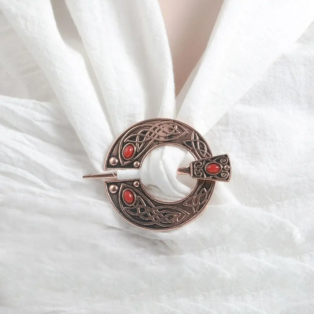 Vintage Alloy Viking Brooch Silver/Gold Fashion Jewelry Scarf Brooch Cloak Pin Men/Women