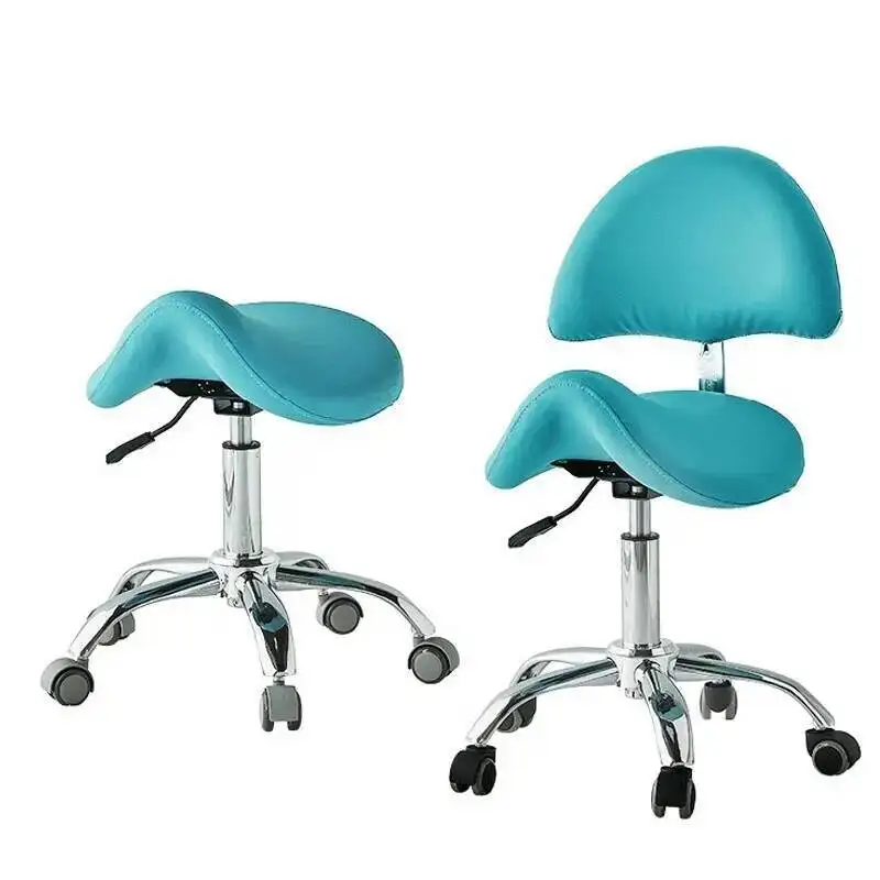 Rotating Backrest Beauty Stool Dining Chair Dressing Cafe Dentist Bar Chairs Spa Beauty Salon Stool Tattoo Master Round Stools 3