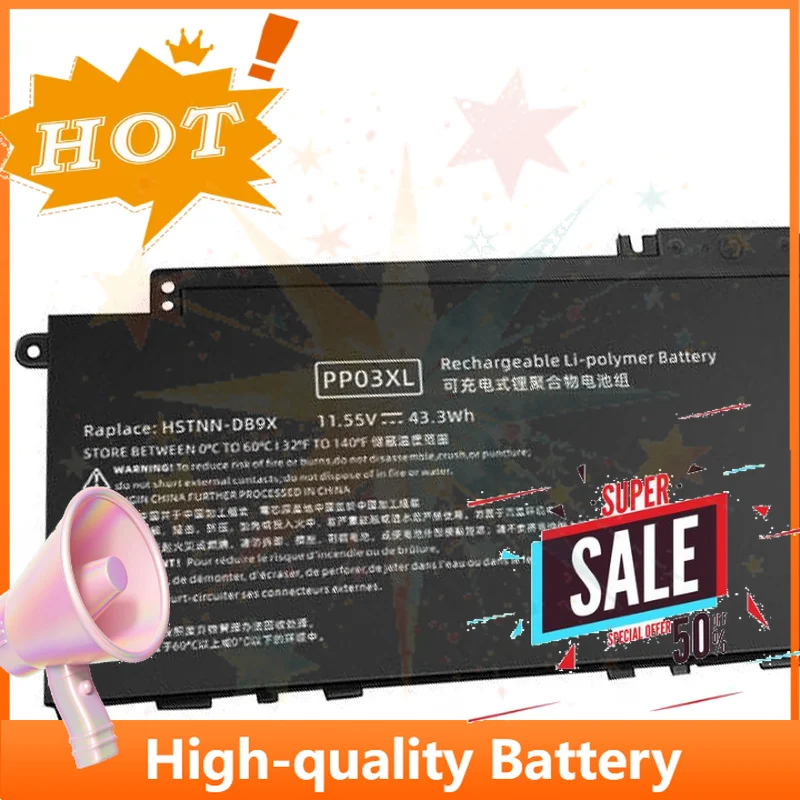 SWZY PP03XL Laptop Battery for HP Pavilion X360 13-BB 13-BB0000 14M-DW 14M-DW0000 14-DV 14-DV0000 14-DK 14-DW000 15-EH 15-EH0000
