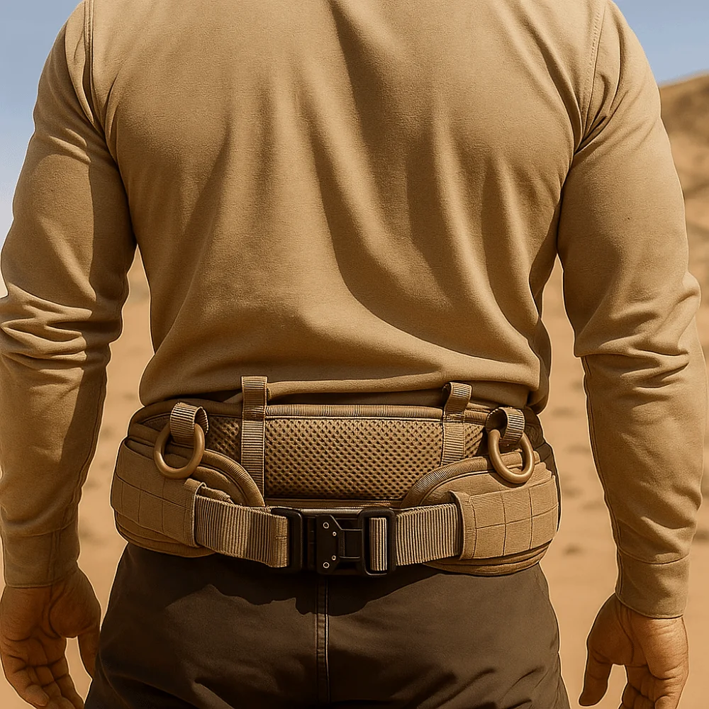 Adjustable Men's Waist Belt Breathable Wear-resistant Outdoor Belt Durable Oxford Multi-Function Belt Rock Climbing
