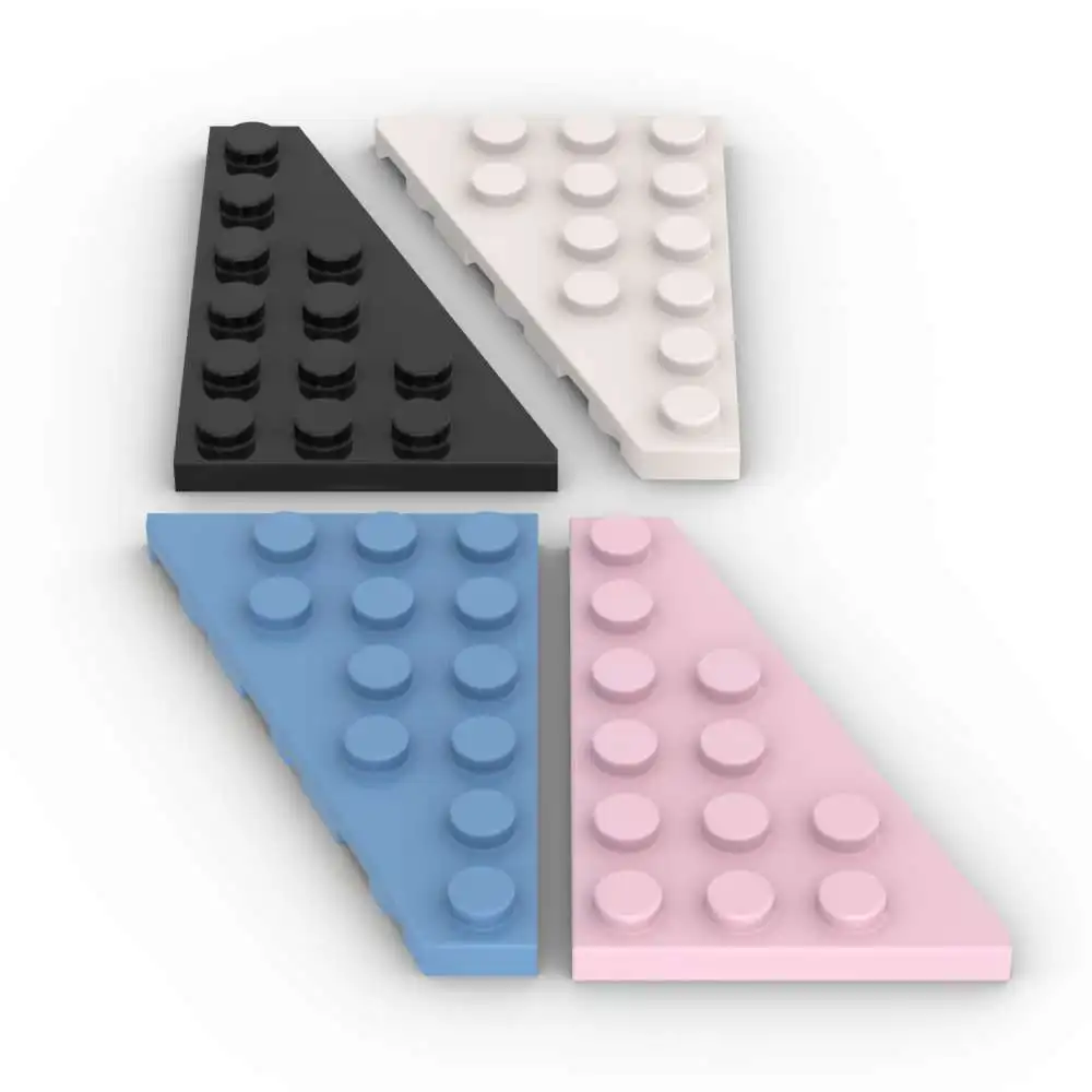 

MOC 10PCS 48205 Right Plate 6x4 Building Blocks Kit Wedge Board Assemble Bricks Particle Educational Toy Children Birthday Gifts